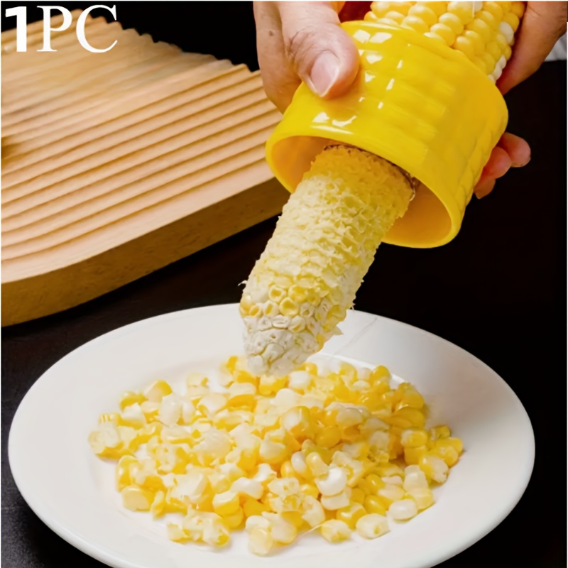 TEMU Corn Husker, Peeler, Corn Cob Cutter, , Corn Husker, Fruit And Vegetable Tools, Cooking Tools, Kitchen Accessories, Corn Cob Remover, Suitable