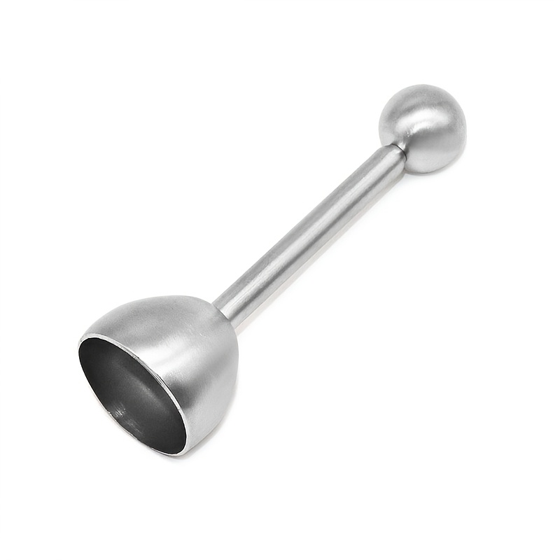 TEMU Stainless Steel Egg Breaker, Egg Shell Cutter, Hard And Soft Egg Separator, Manual Elastic Egg Opener, Sticky Rice Egg Making Kitchen Gadget