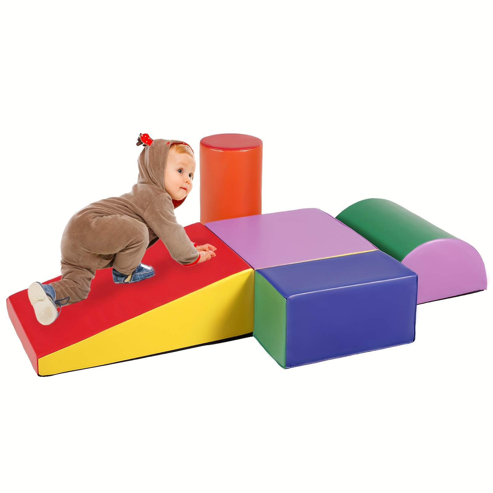 Baby Climbing Structure 4-Pieces Climbing Toys For Toddlers: PU