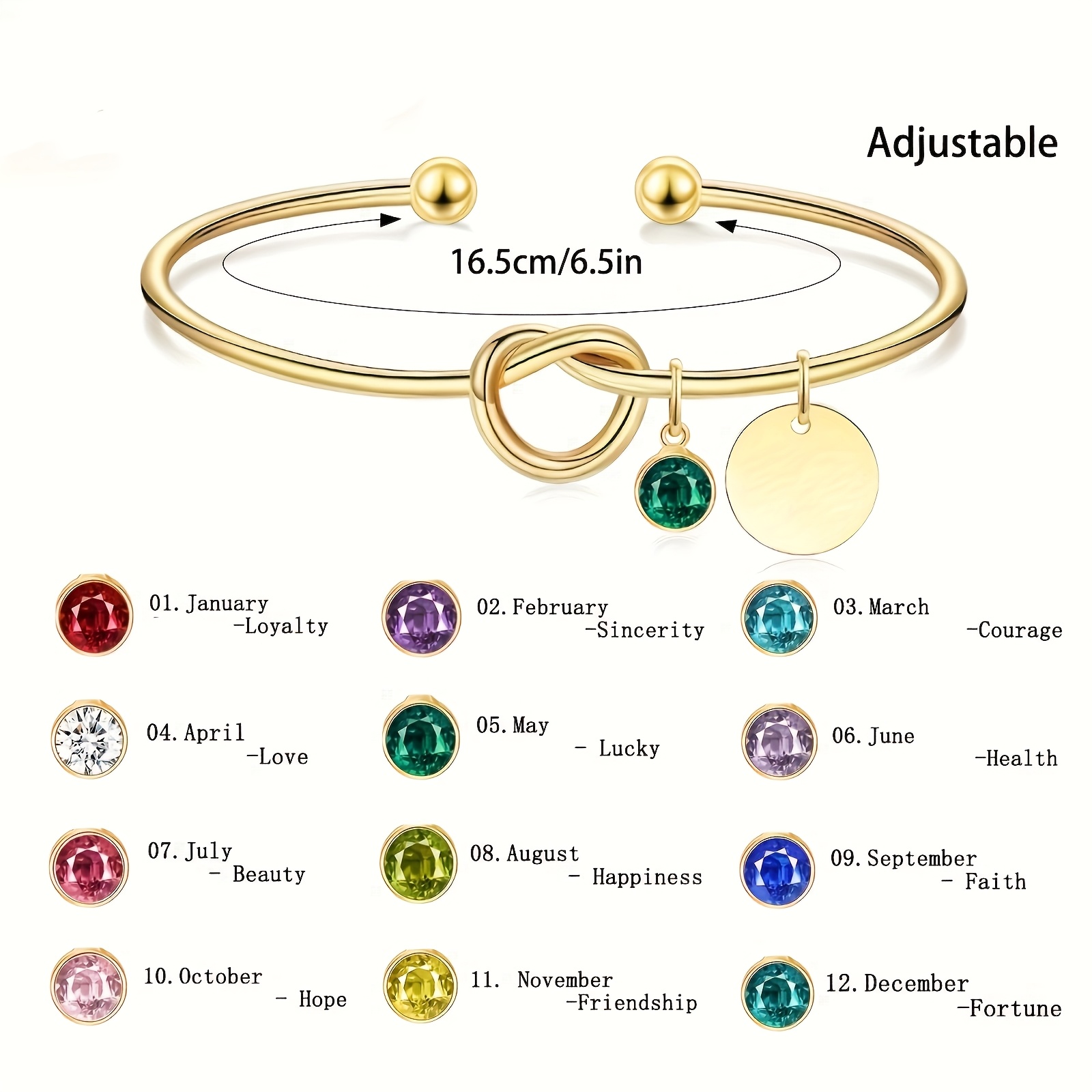 TEMU 1pc Colgante Personalizado con y Piedra de , Pulsera de de Acero Inoxidable para en , Día de la , , Dama de Honor, Hermanas, Temporada de