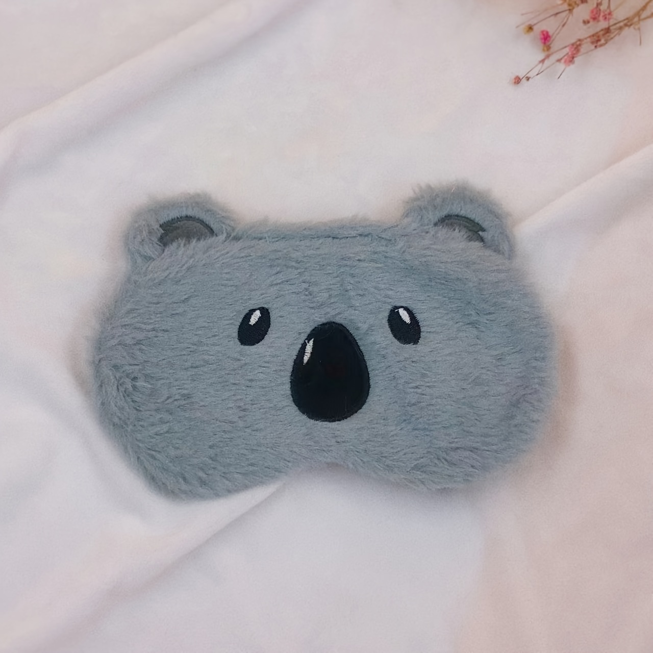 TEMU 1pc Cute Eye Mask, Fleece Eye Mask, Fox Sloth Bear Eye Mask, Soft & Breathable Eye Mask Sleep