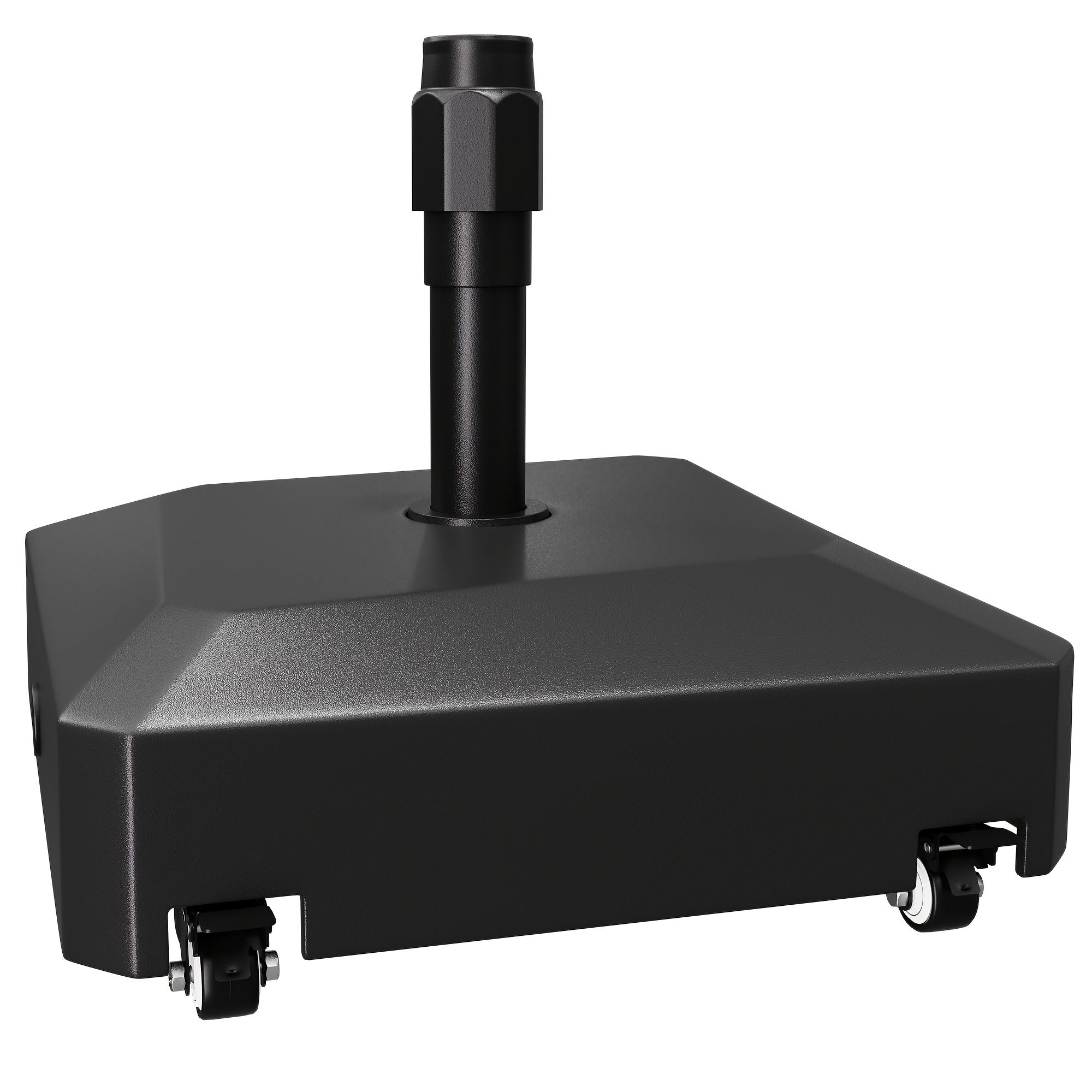 [Heavy-Duty Umbrella Base] 124lbs Heavy-Duty Mobile Umbrella Base with Wheels & Weighted Base Suitable for 1.3