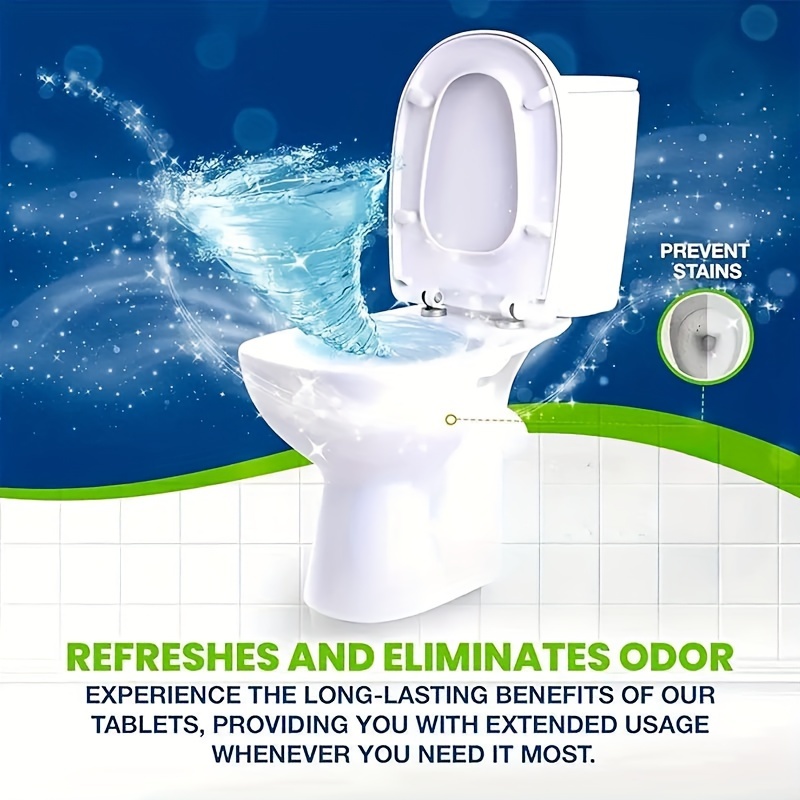 12 pack automatic toilet bowl cleaner strong cleaning tabs odor stain removal no residue     formula for ceramic   bathroom cleaning supplies details 5