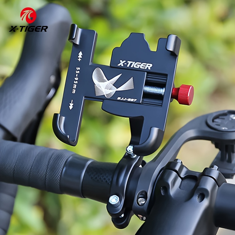 

Bicycle Phone Mount, Alloy Bicycle Phone Holder, 360° Rotation Bike Motorcycle Handlebar Clip Stand For All Cell Phone