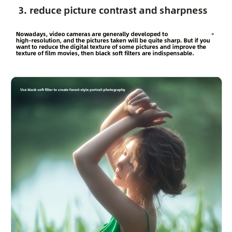 black soft filter soft light Temu Portugal