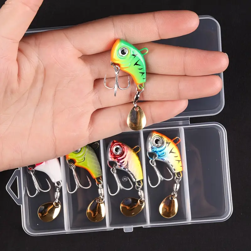 Esche da Pesca rotante metallo VIB vibrazione esca Spinner cucchiaio 7g Esche da Pesca rotante metallo VIB vibrazione esca Spinner cucchiaio 7g