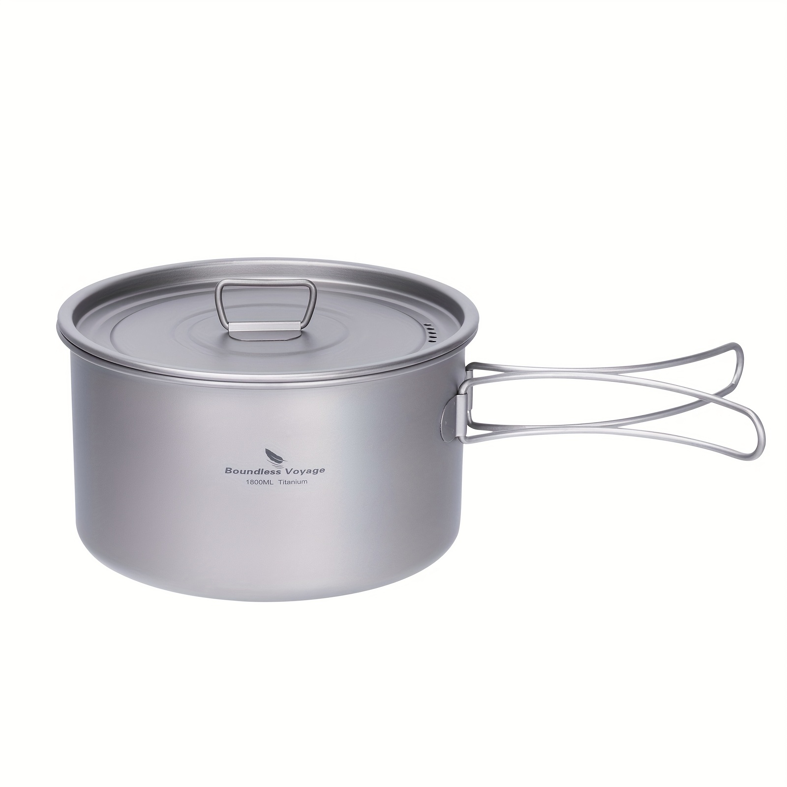 Voyage Titanium Pot Portable Camping Cookware Lightweight Cooking Pot Set For Outdoor Cooking Traveling Backpacking Hiking Trekking Picnic