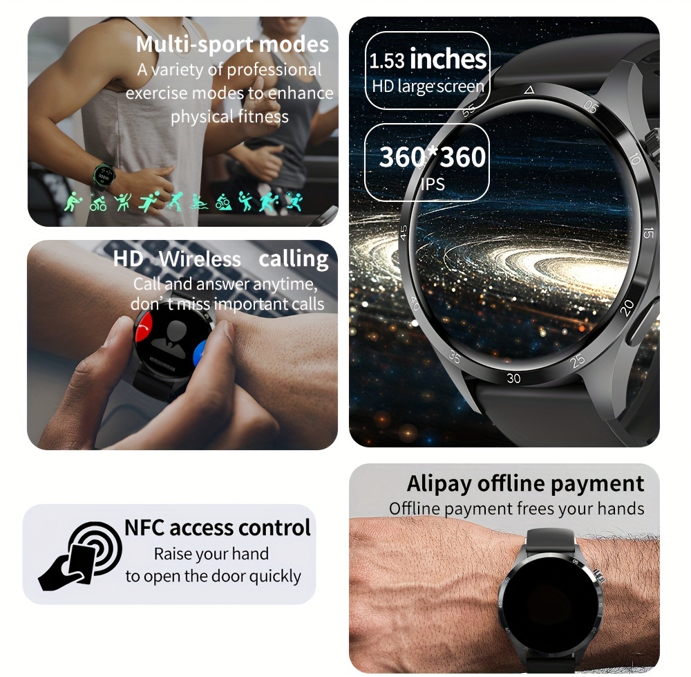 2024 new watch 4 pro smartwatch men s gps sports trajectory temu