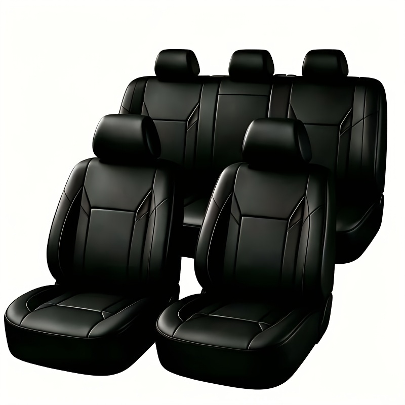 item picture car seat cover set   universal pu pu leather car seat covers complete set   suitable for front and rear separate seats car interior accessories suitable for sedans and suvs