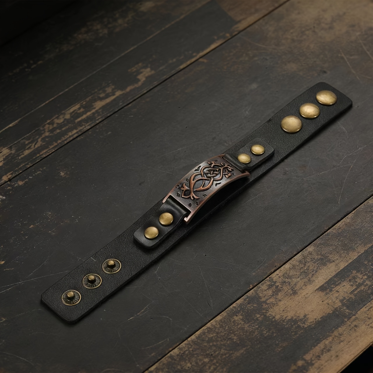 Locomotive Style Retro Punk Bracelet, Versatile Ornament