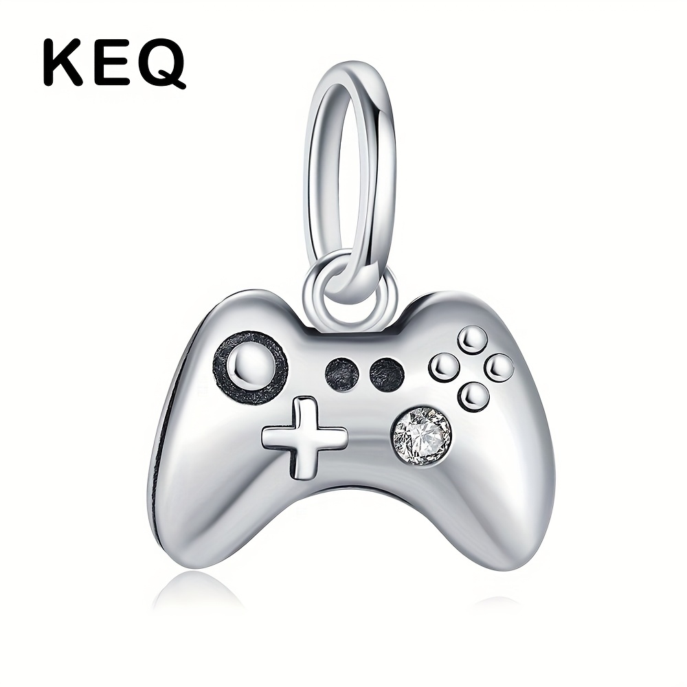 E-shop 1 Stück Neuer 925 Silberbeschichteter Gamepad-Anhänger DIY Schmuck für Original Armbänder und Halsketten – Exquisiter Schmuck als Geschenk zum