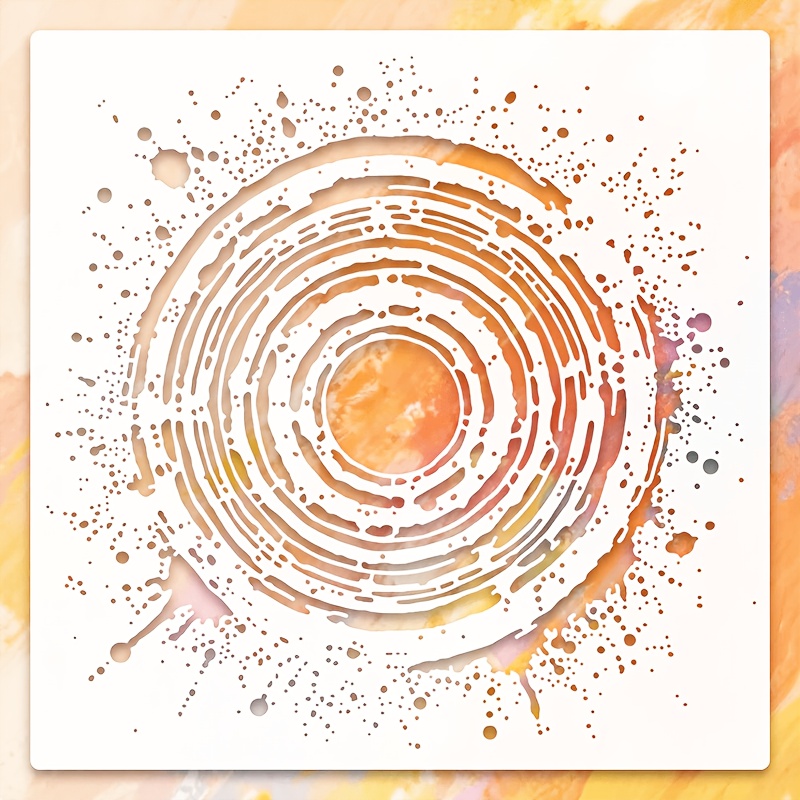TEMU Stencil 1 pz di dimensioni 11,81x11,81 pollici, per pittura, scrapbooking, decoupage e progetti di arredo per la casa, inclusi mobili, corridoi,