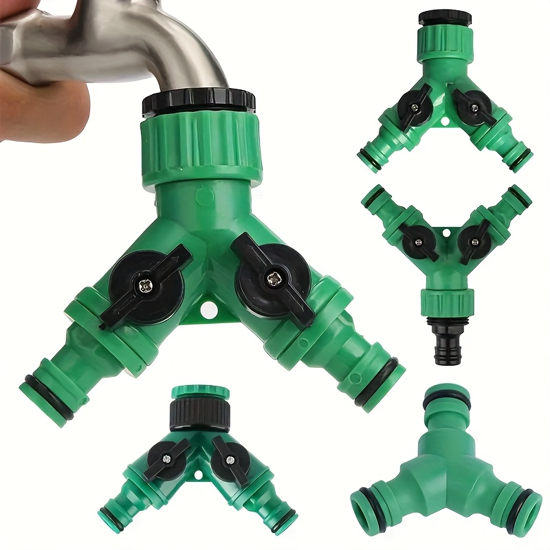 E-shop 1/2 Pack Garten-Schlauch-Y-Verbinder, geeignet für Zweirichtungs-Splitteradapter – Praktisches Haushaltswerkzeug