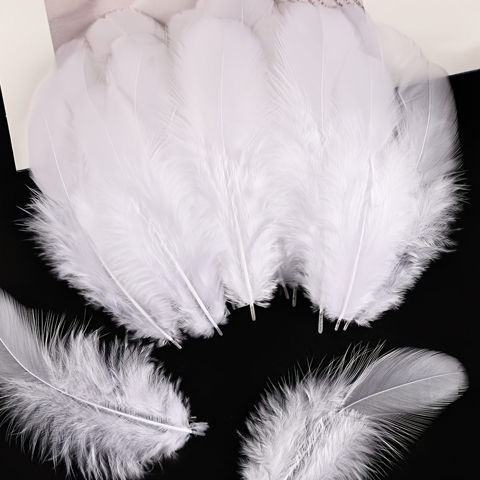 TEMU 297pcs Colorful Artificial Feathers Suitable For Diy Crafts, Wedding Decorations, Dreamcatchers, Showers & Parties - Multicolor Feathers For