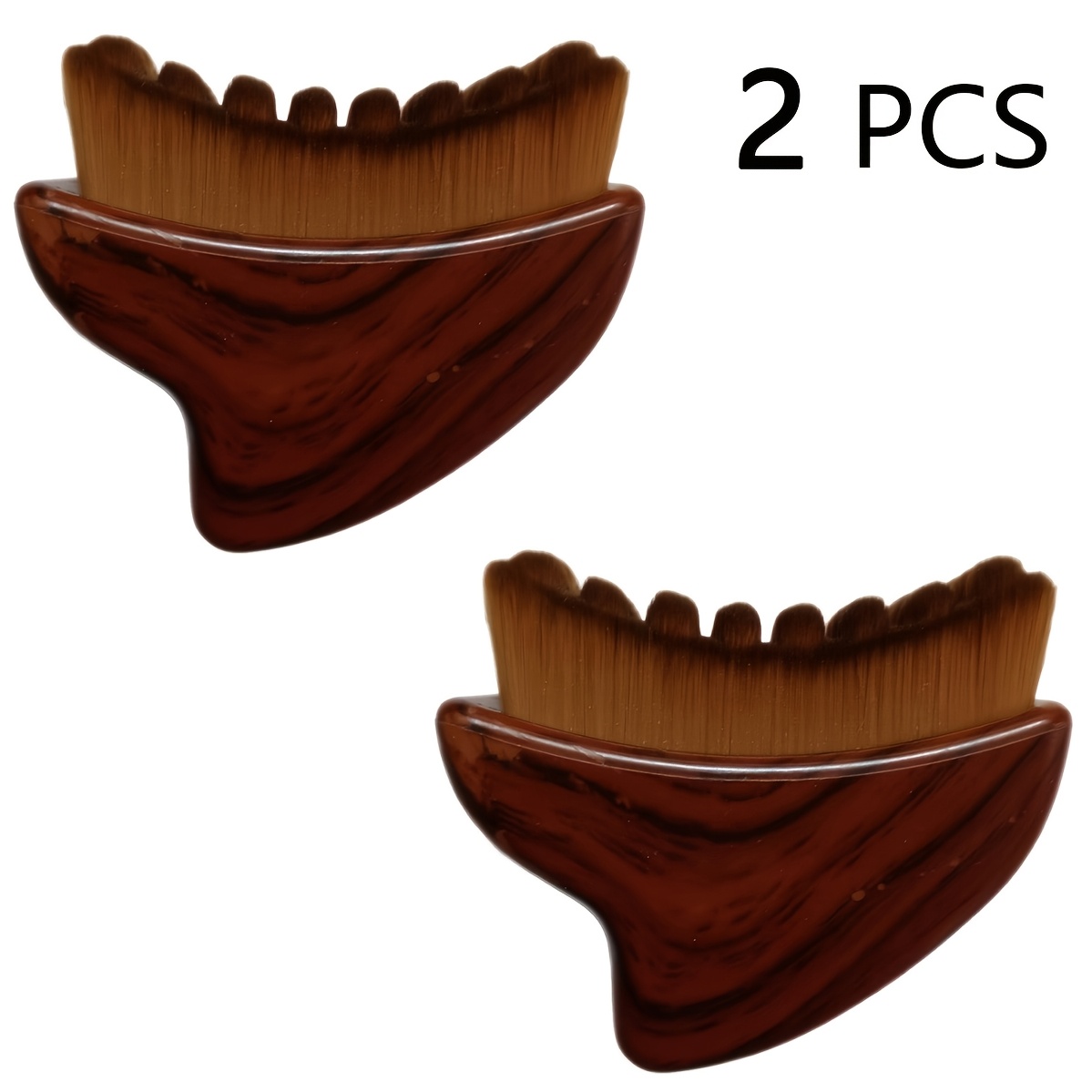 TEMU 2pcs Set Of Lymphatic Contouring Facial Brushes, Lymphatic Drainage Brushes, Suitable For Face, Chin And Neck. Adopting Newly Upgraded For