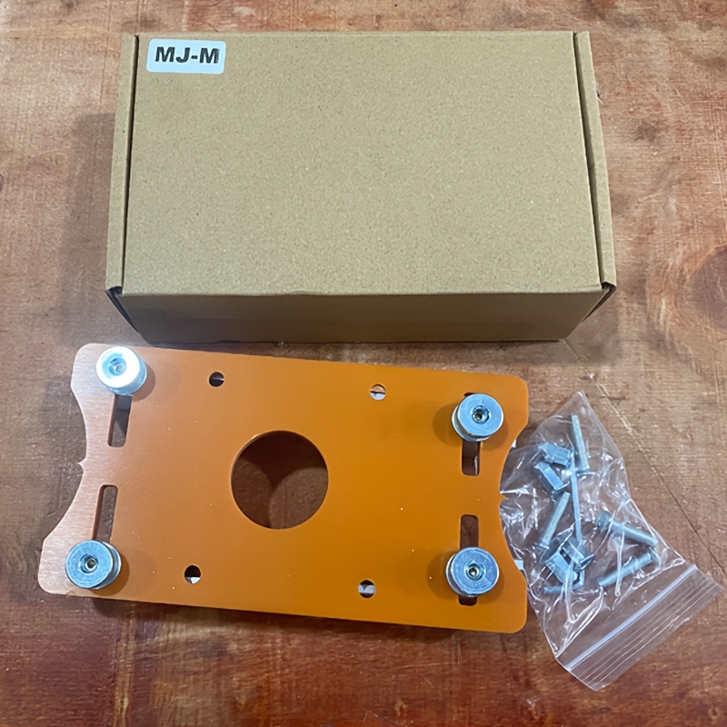 TEMU Gabarit de gabarit de rainurage pour fraise, guide de plaque de base multifonctionnel pour fraise, outil de positionnement de fente pour machine
