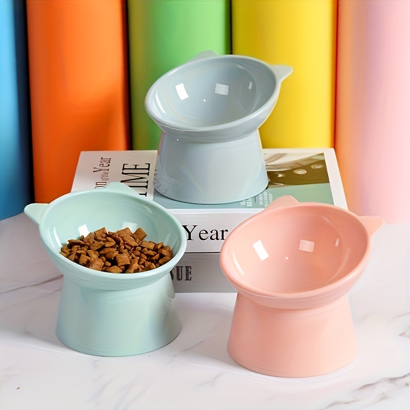 

3- Elevated Cat Bowls - -, Reducing, Enhancing - Plastic For