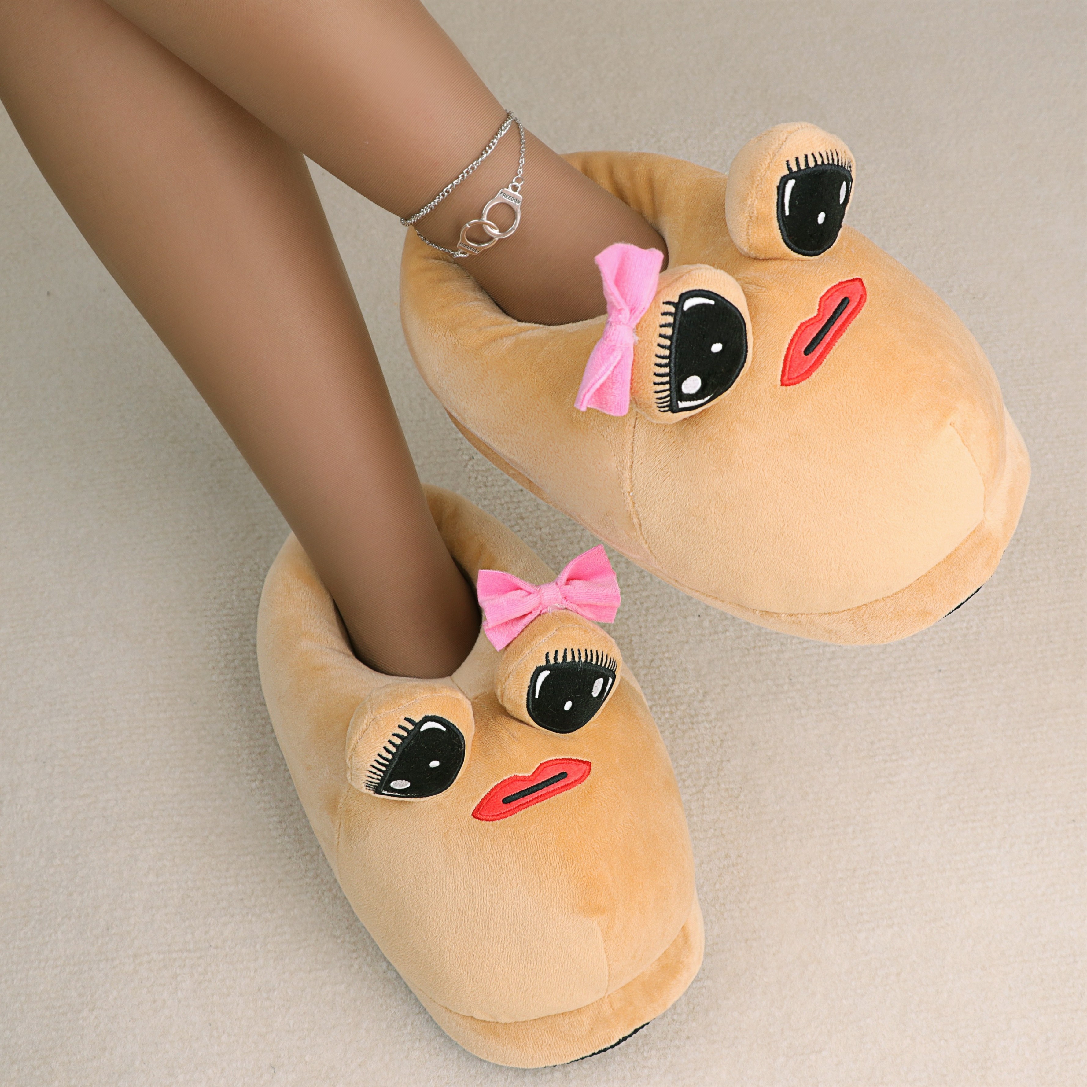 zapatillas divertidas animales mujer pantuflas felpa Temu Colombia