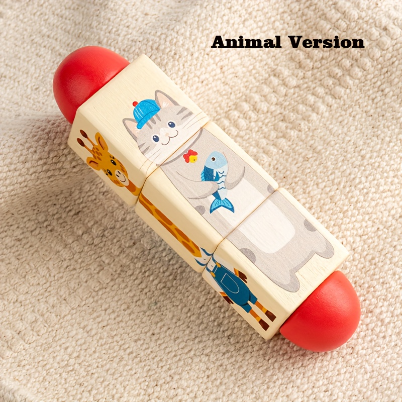 Image of Early Education And Intelligence-boosting 3d Rotating Matching Puzzles For Infants, A Grasping Toy For That Encourages And Brain Activities, Featuring Ocean And Animal Themes