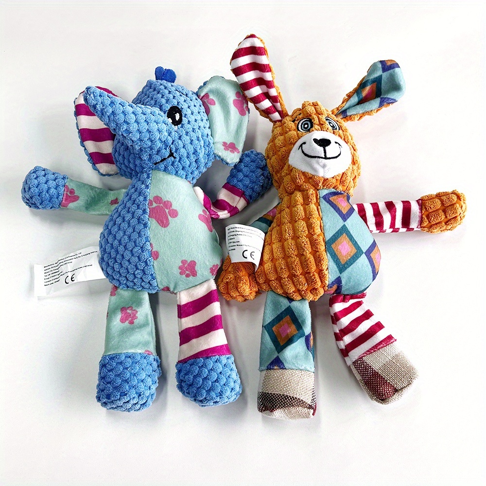 interactive squeaky plush dog toy durable chew resistant pineapple grid design for medium breeds fun pet playtime accessory 0