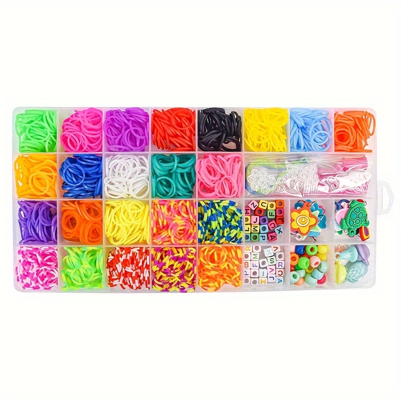 Kit de repuesto de gomas para hacer pulseras con 1500 bandas de colores en  23 colores YONGSHENG 8390612878510
