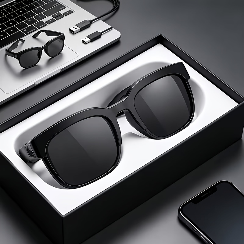TEMU 2027 Brand New Ai Smart Glasses With Multifunctional Tech, Support 180 Languages Real-time Translation And Meeting Minutes , Works Great In All