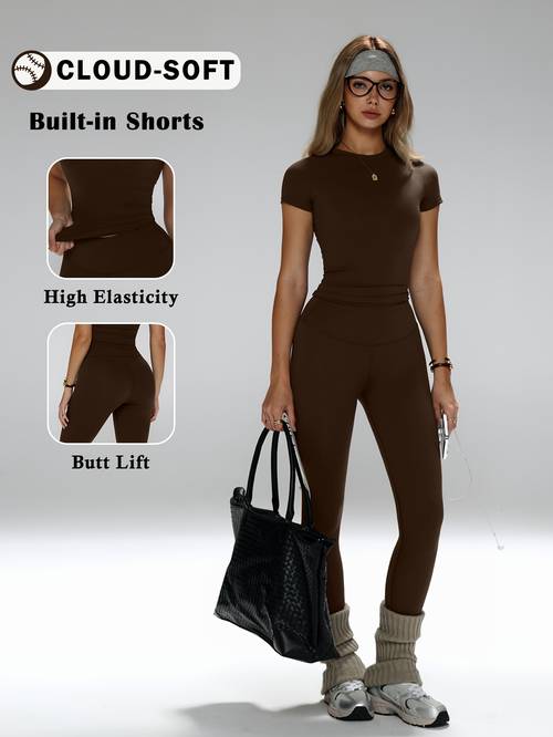 And, Versatile Item, Tummy Tuck And Hip Lift, Suitable for Yoga, Fitness Or Daily Casual Wear. Women'S Yoga Suit Set, High-Waisted Sports Pants Set, Shaping Sports Two-Piece Set, Tummy Tuck Yoga Clothes