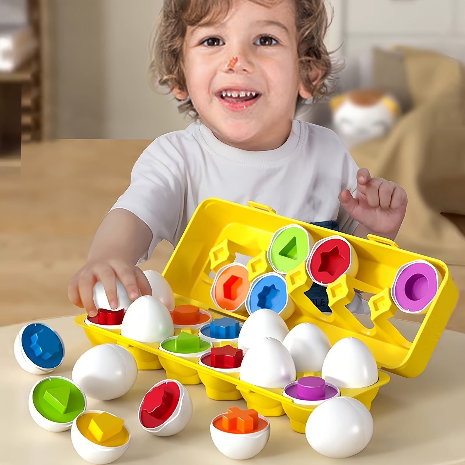 Pieces Plastic Egg Shape Sorting