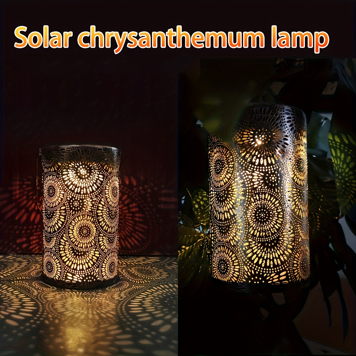 

Brighten Up Your Outdoor Space With A Solar-powered Hanging Lantern - Perfect For Garden, Porch, Patio, Yard, Balcony, Teepee, Pathway, And More!