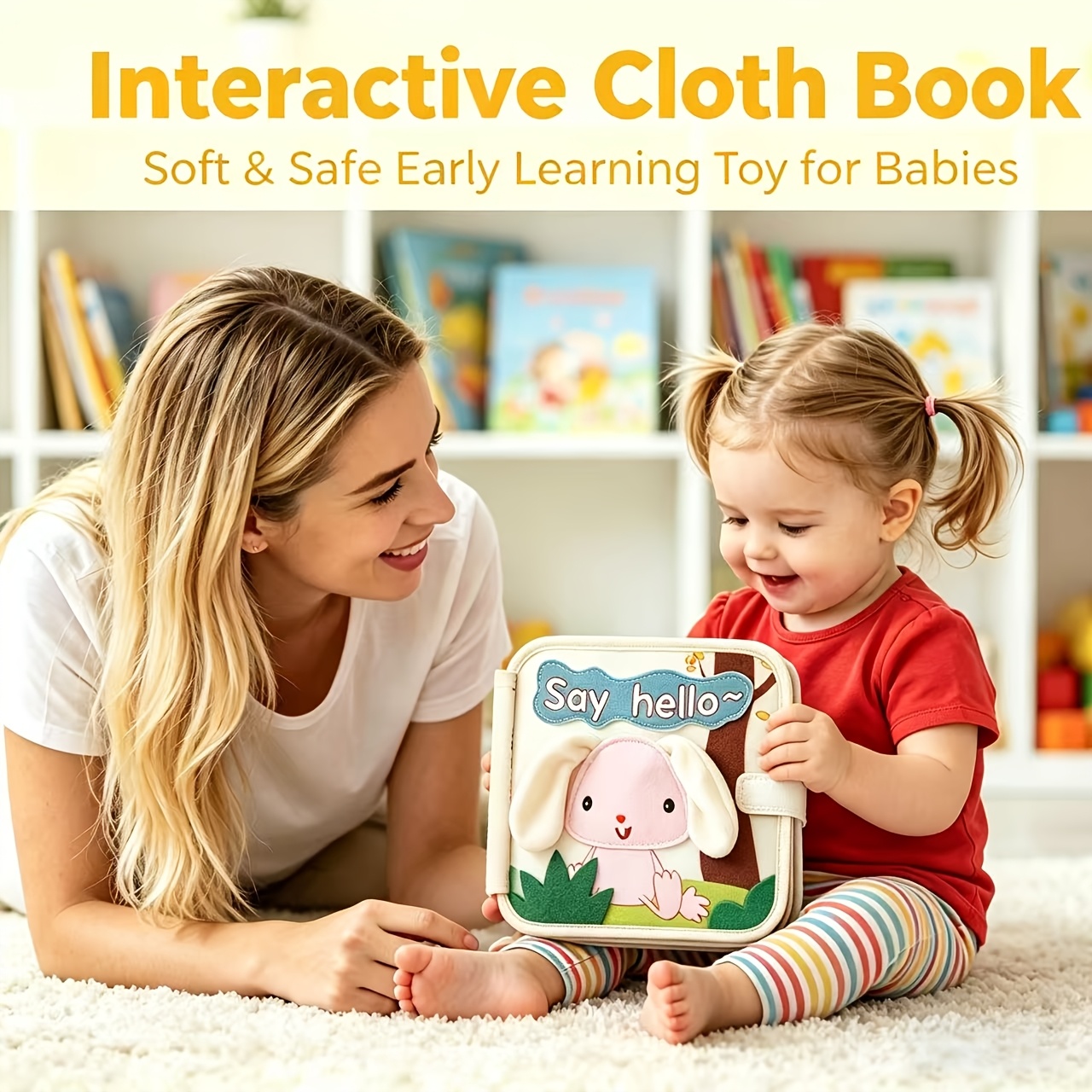 Durable Felt Quiet Book for Babies Featuring Animal Patterns