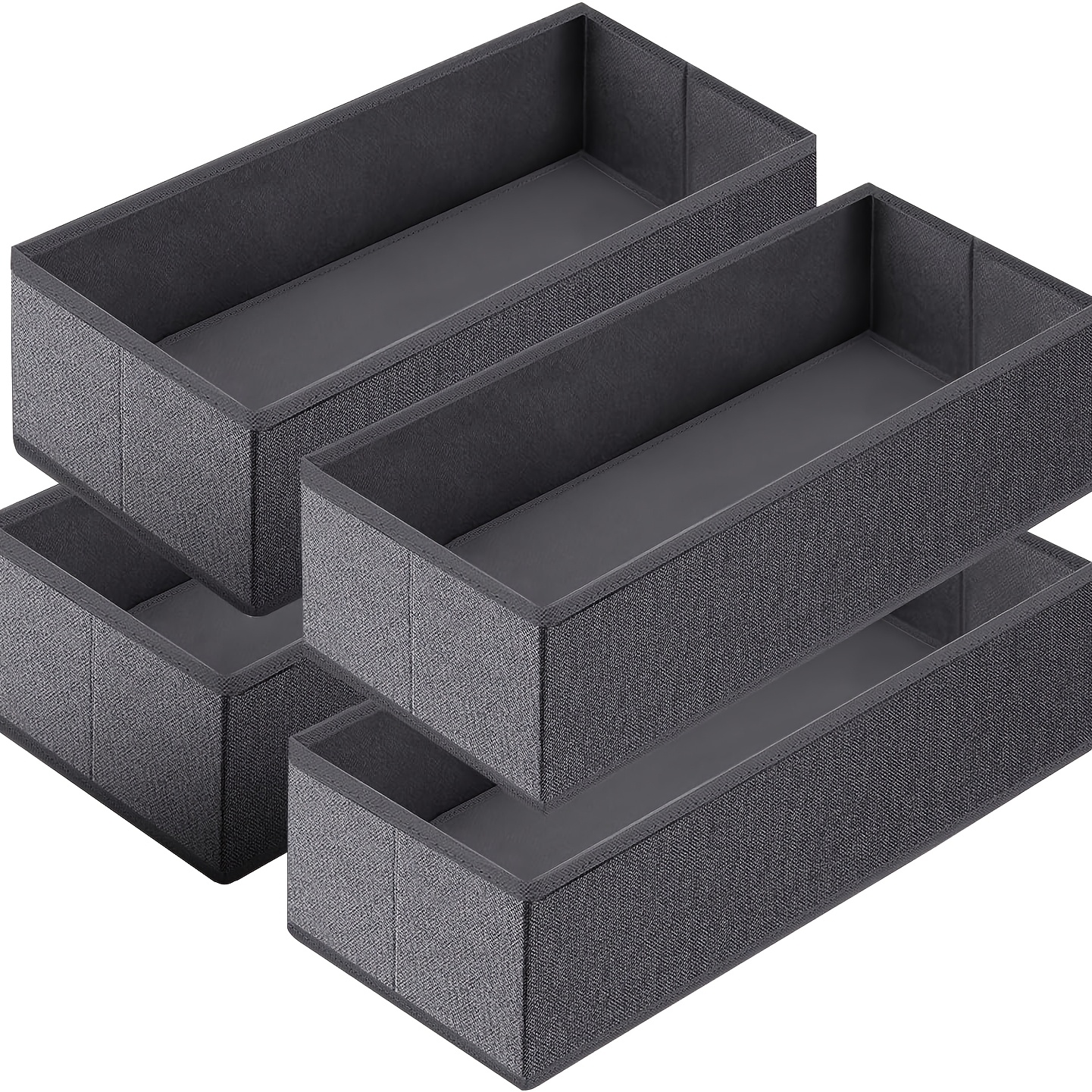 TEMU Sekey Organisateur de Tiroir, Boîte de Rangement pour Vêtements et Sous-vêtements de Garde-robe, Système de Rangement de Tissu, Pliable, avec