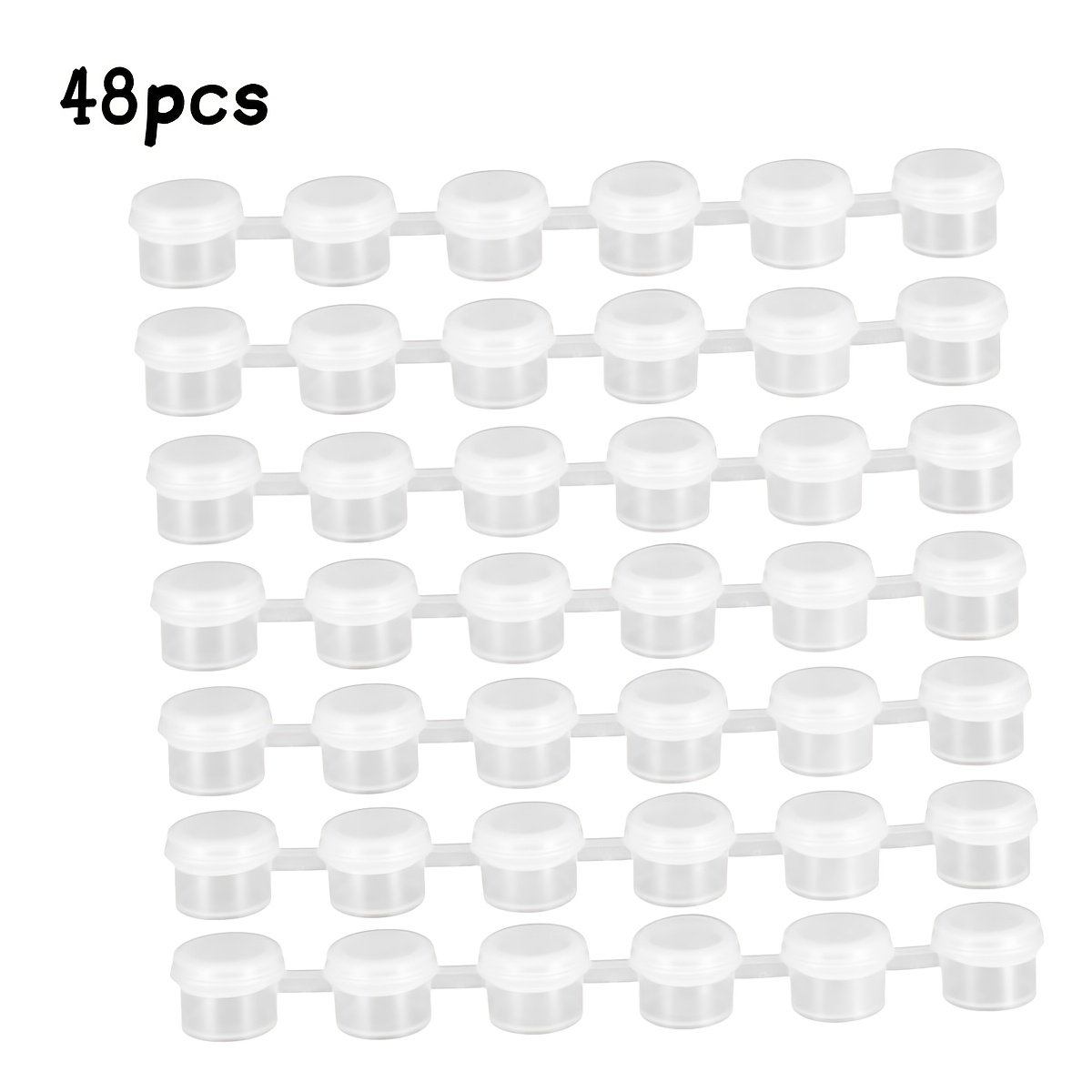 TEMU 48/144/240 Air Paint Jars, Mini Paint Containers With Lids, 6 Pack Air Paint Jars, 2ml 0.07 Oz Air Paint Jars For School Art And Craft Projects
