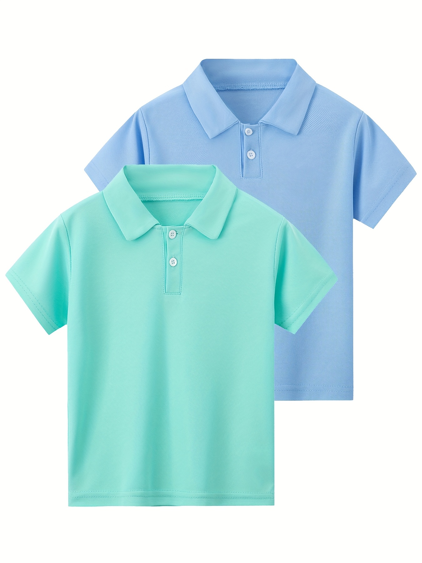 2-Piece Preppy Style Polo Shirt Set – Classic Summer Casual Top