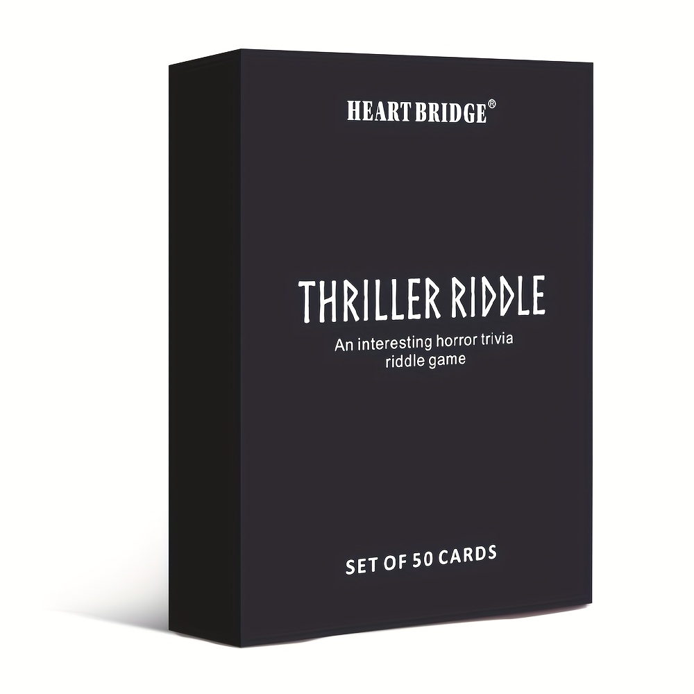 TEMU Un jeu de cartes sur le thème de l'horreur d'Halloween, avec des cartes de table interactives. C'est un jeu compact et portable, idéal pour en