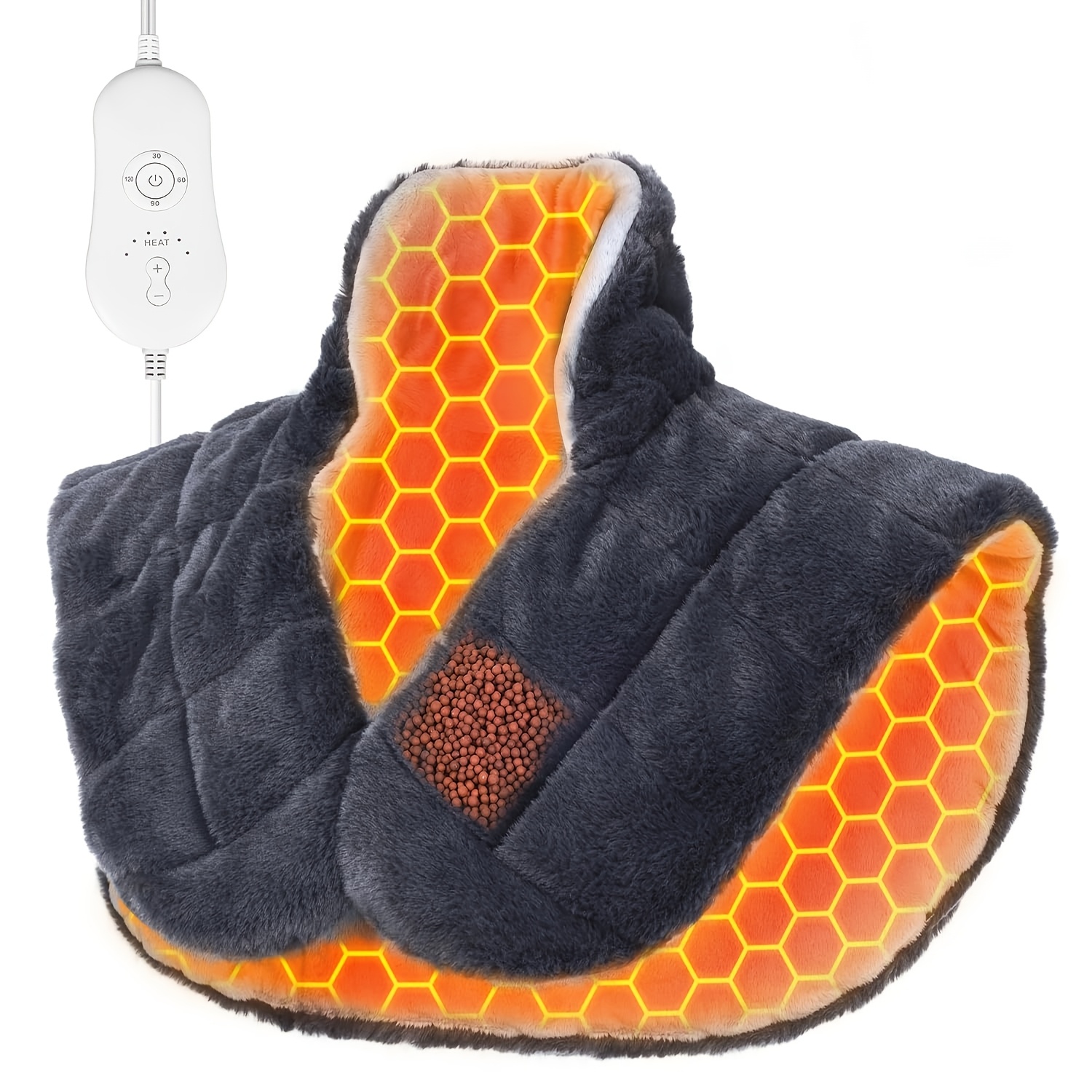 heating pad with 3 times the depth of   shawl electric heater weighted instant heating pad suitable for neck and shoulders heating wrapping with 6 heating options and 4 automatic shut off timers as a christmas gift for mothers blanket shawl Product details 0