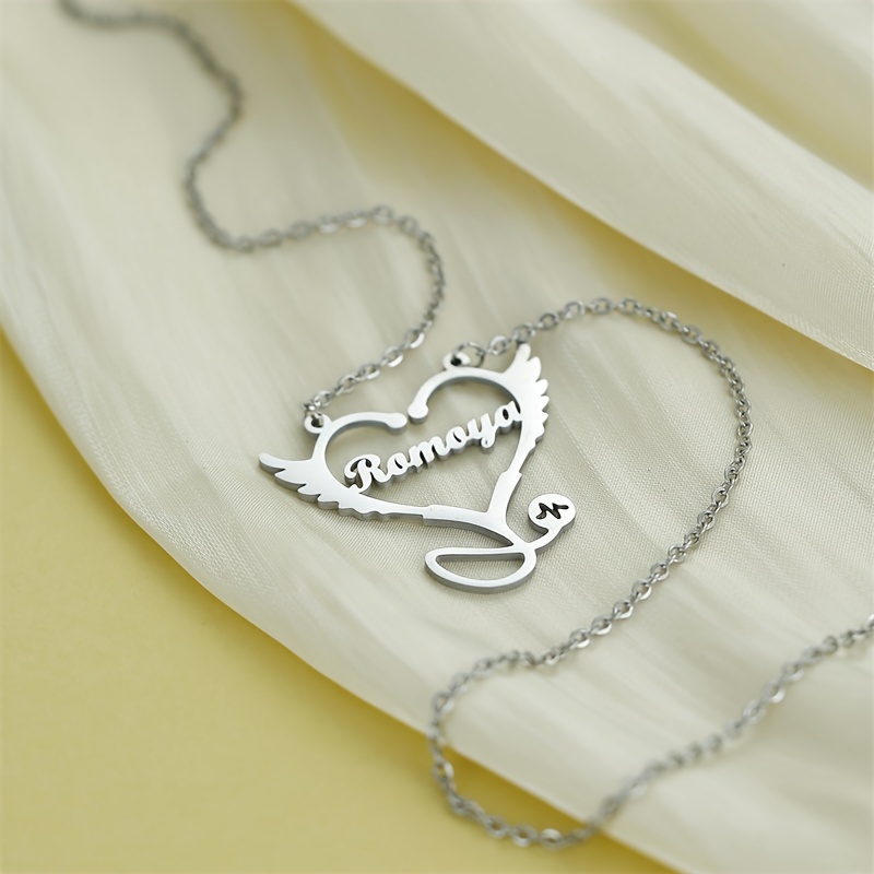 Personalized Nurse Jewelry, cheapest Engraved Name Necklace, Nursing School Graduation Gift, Custom Vintage Nurse Pendant