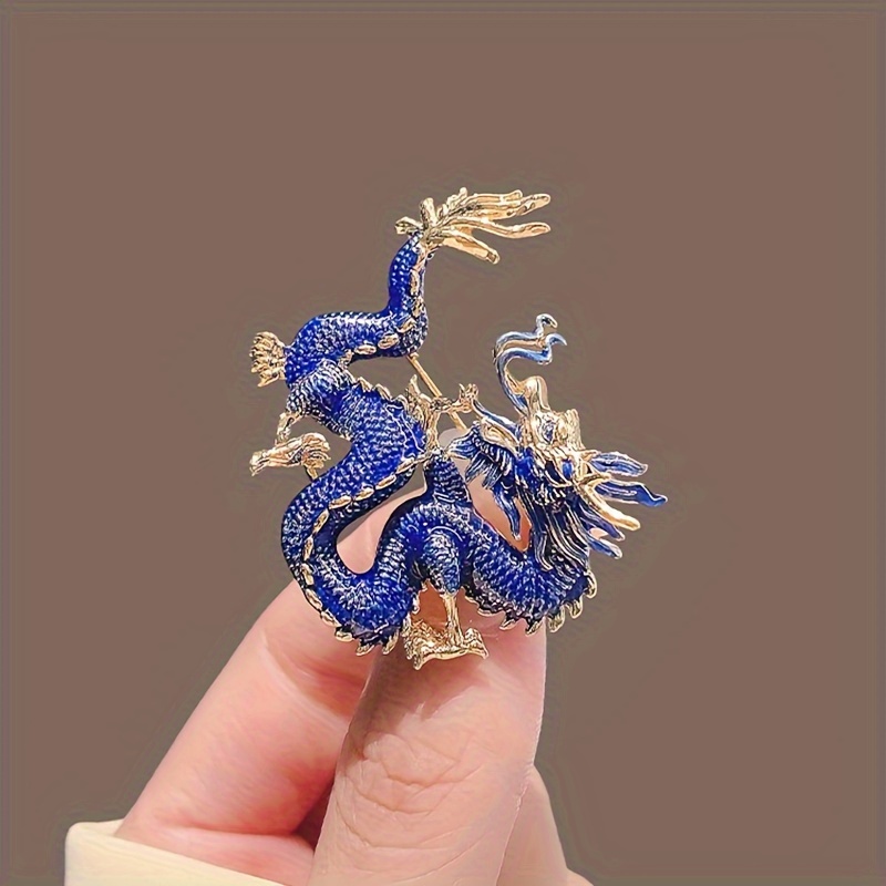 

Blue Brooch High-grade Men And Women Suit Accessories Creative Pin Personalized Corsage Decorative Gift