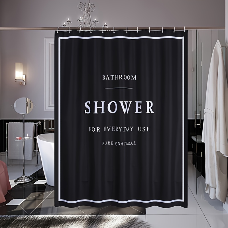 

- Shower Curtain - , Washable, Includes 12 , Unlined For Use - 1pcs