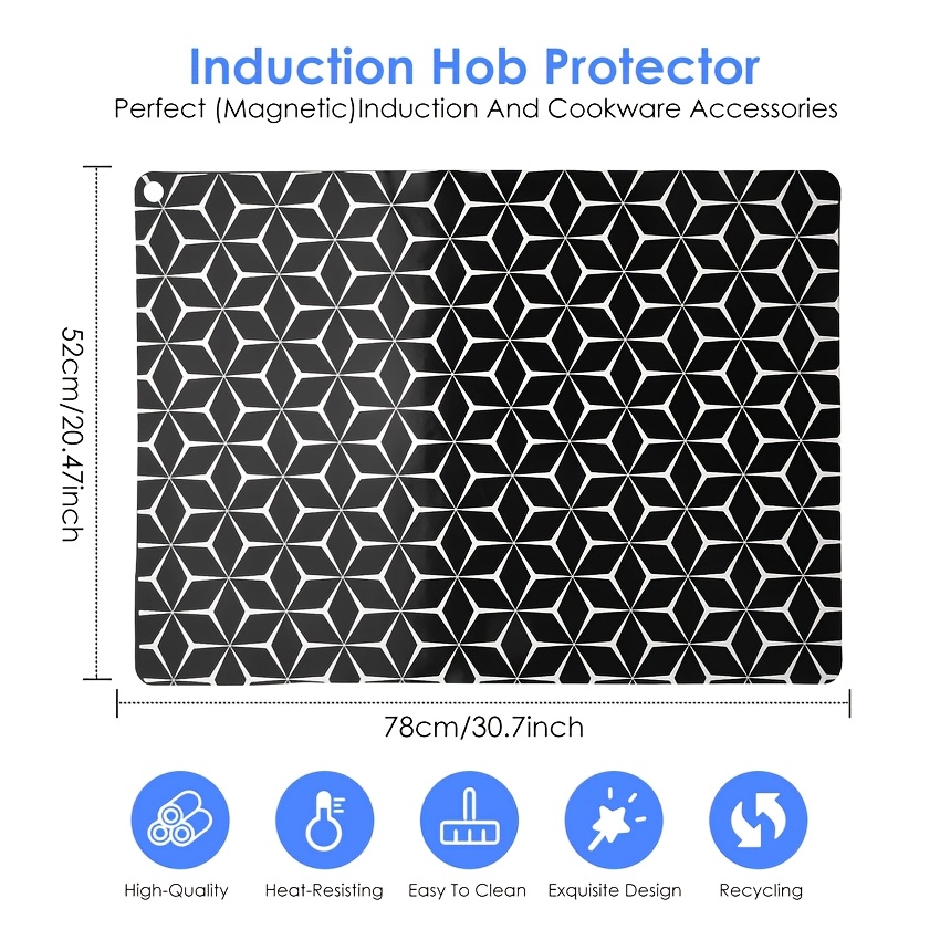 Induction Cooktop Mat Silicone Pad, Size 52 X 78 Cm - Standard