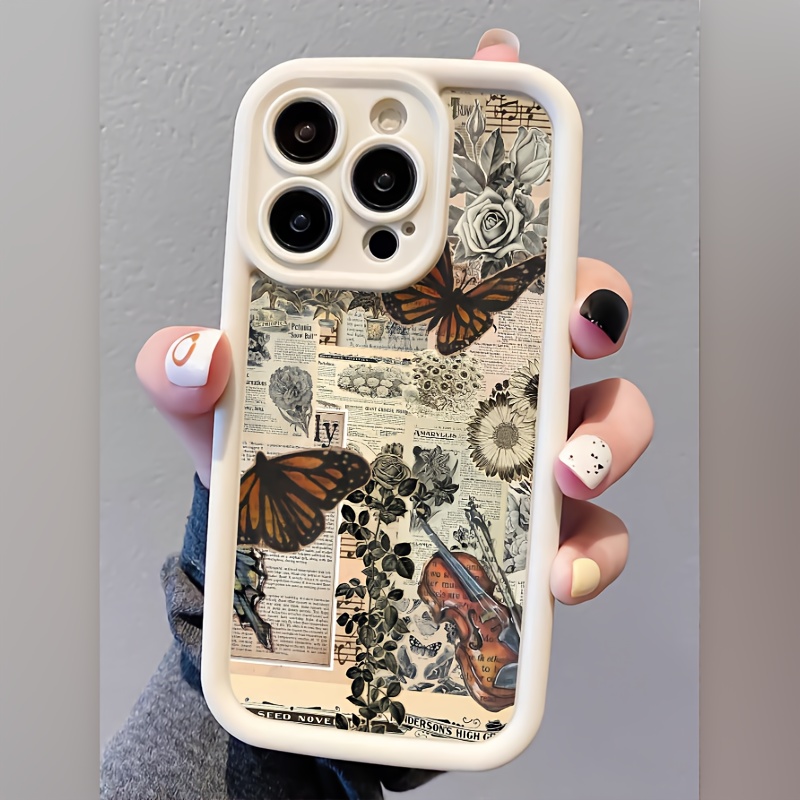 TEMU Vintage Newspaper Phone Case For