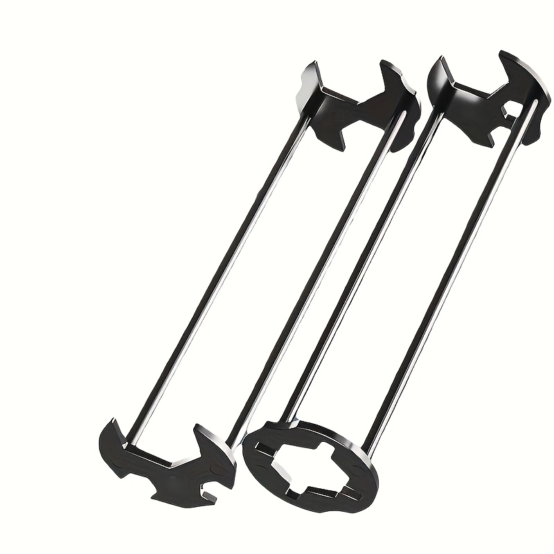 TEMU 2pcs Of Bathroom Sink Faucet Installation And Maintenance Socket Wrench, Four-claw Hexagon Tool Suitable For Small Spaces, Convenient Pipe Angle