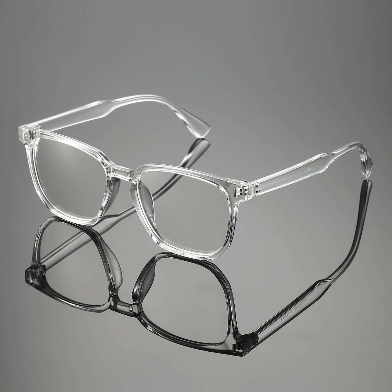 Image of 1 Pair Full-frame Fashion Glasses, Unisex - Easy Style, Plastic Frame Non- Clear Lens Glasses, Computer Glasses, Metal Hinges - Decorative Eyewear, Without Battery
