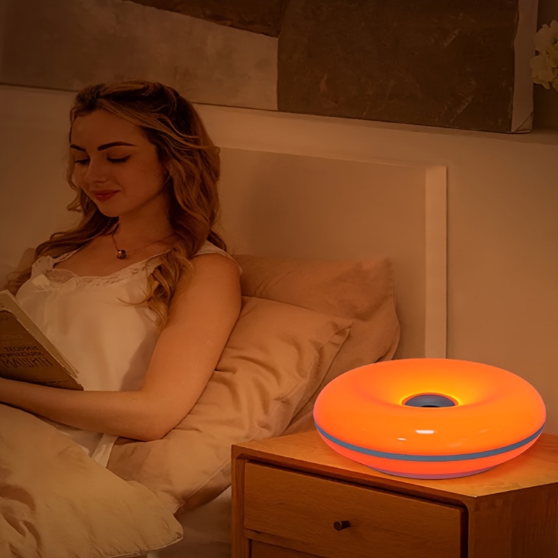 Modern USB-Powered Donut Wall Light/Table Lamp with Dimming