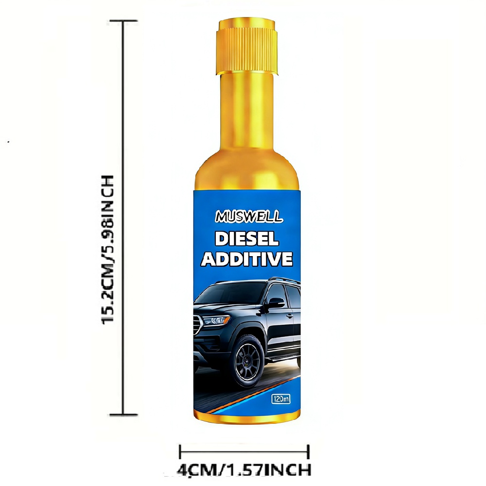 4.06oz/1bottle, 8.12oz/2bottles Diesel Treatment Maximise Power Strength Increases Cetane MPG Fuel Saveing Reduces Black Smoke and Emissions Knock Ping Hesitation Safe for Engines Keep Injector and Three-way Catalyst Effective Heavy Duty Vehicles