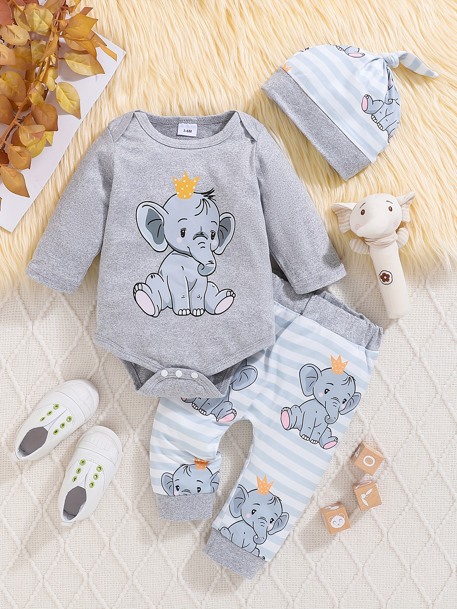 Cartoon Elephant Baby Boy Clothes With Elephants On Them Elephant