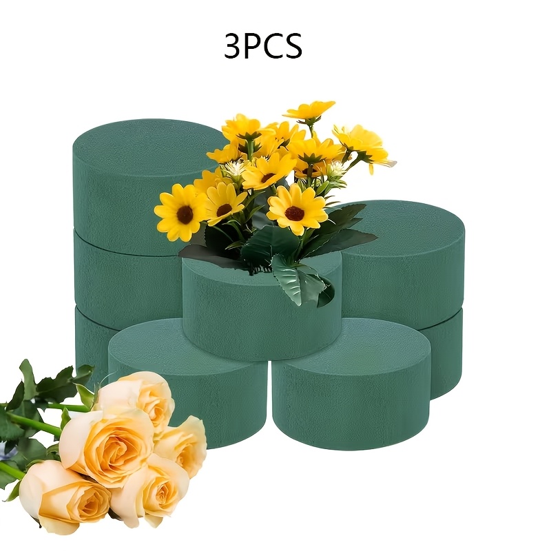 TEMU 3pcs Blocks - , Moisture-retaining, Durable, And Stable Flower Concentrator. Ideal For Floral Supplies, Diy Bouquets, And Suitable For Florists,