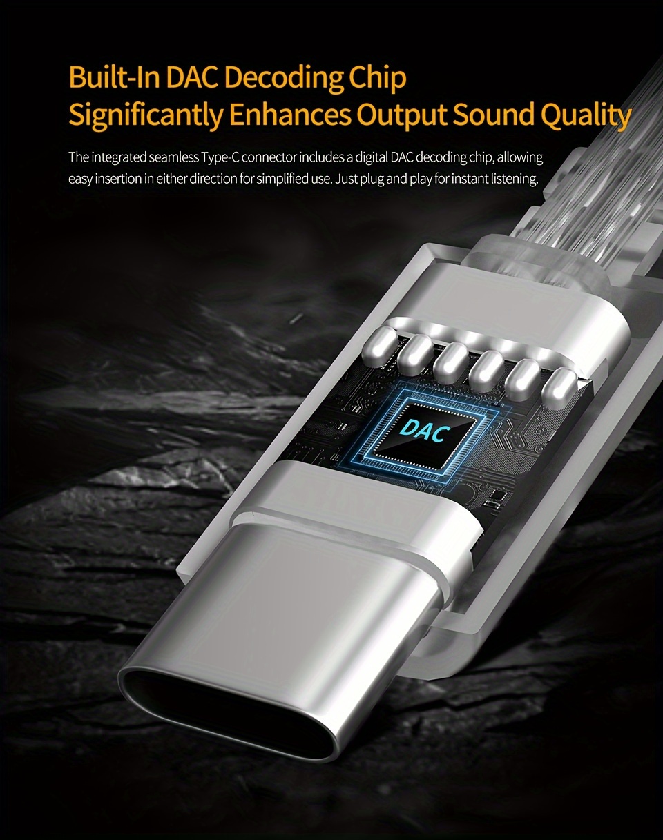 kz type plated wire type c data cable oxygen free copper dual pin plug hifi earphone cable Product details 3