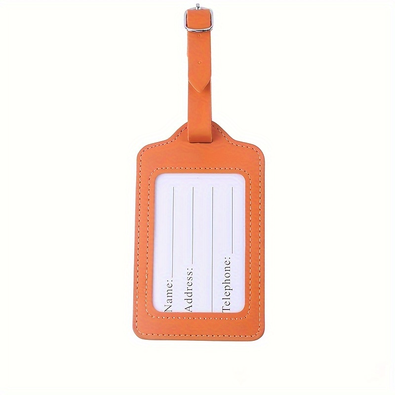 TEMU Travel Luggage Tag Suitcase Hanging Tag Tag Trolley Bag Pendant Anti-loss Tag Tag Synthetic Synthetic Leather