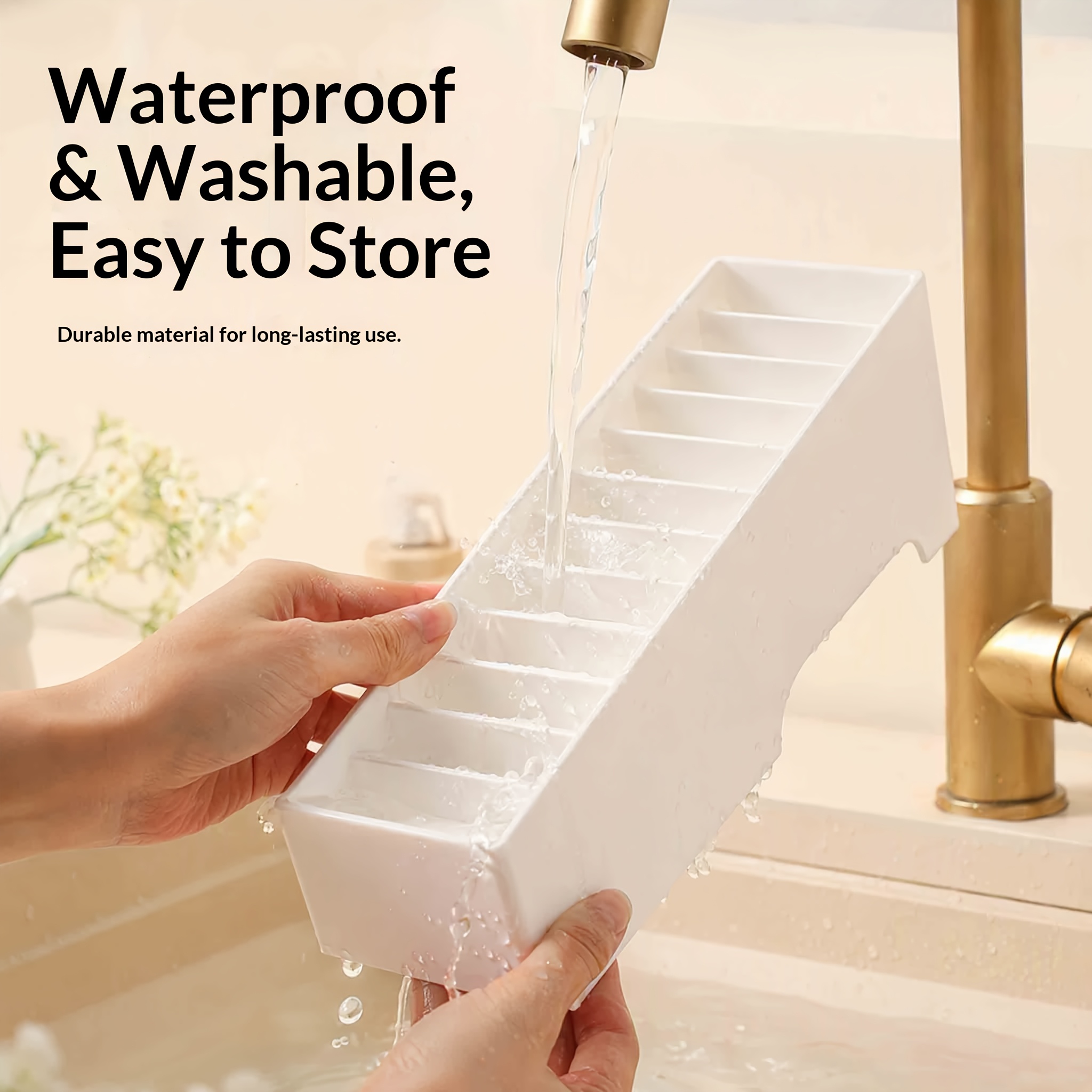 TEMU 1pc Large-capacity Partitioned Storage Box For Office/home, Made Of Material, Hot-selling Phone Organizer