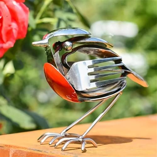 art sculpture metal art sculpture handcrafted bird statue decor for garden patio or office desk decorative